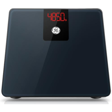 Sleek GE Bathroom Scale with 500lb Capacity & Bluetooth