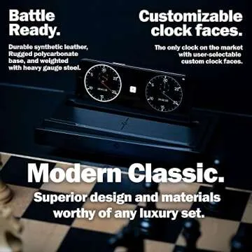 Tempest Classic Chess Clock/Dock - Just Dock Your own Phone and Play Your Favorite Board Games with This Innovative Game Timer: The Most Customizable Game Clock Ever: Bundled iOS and Android app