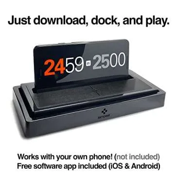 Tempest Classic Chess Clock/Dock - Just Dock Your own Phone and Play Your Favorite Board Games with This Innovative Game Timer: The Most Customizable Game Clock Ever: Bundled iOS and Android app