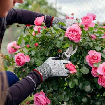 KAYGO Cut Resistant Gloves - Nitrile Micro-Foam Coated, Puncture Proof Safety Gloves for Work, Gardening, and Construction with Enhanced Grip | ANSI Cut Level A3 | KG21NB (Size L, 2 Pairs, Grey)