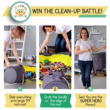 DaWikity Toy Storage Basket for Kids' Playroom Organization