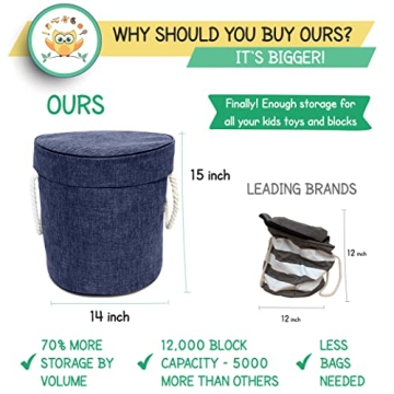 DaWikity Toy Storage Basket for Kids' Playroom Organization