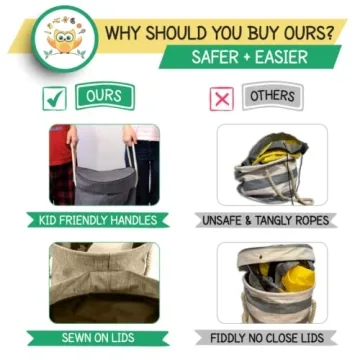 DaWikity Toy Storage Basket for Kids' Playroom Organization