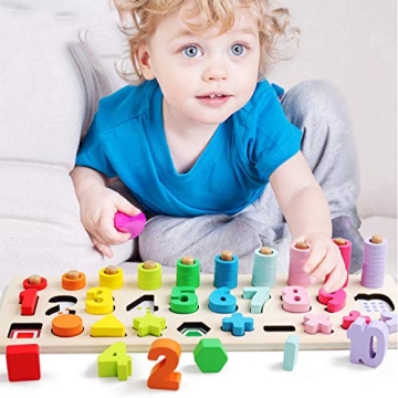 Montessori Math Shapes Toy for Early Education Fun