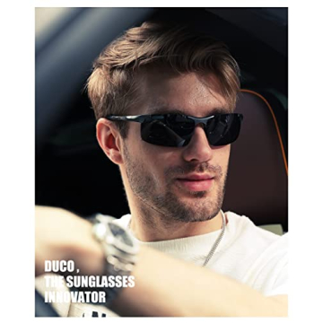 DUCO Men's Sports Polarized Sunglasses 8177s