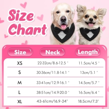 FUAMEY Adjustable Dog Tuxedo for Special Occasions