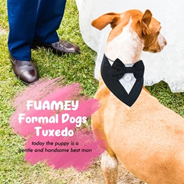 FUAMEY Adjustable Dog Tuxedo for Special Occasions