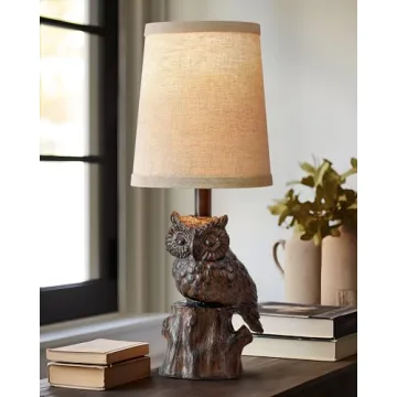G-SAFAVA Owl Table Lamp for Cozy Home Decor and Gifts
