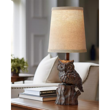 G-SAFAVA Owl Table Lamp for Cozy Home Decor and Gifts