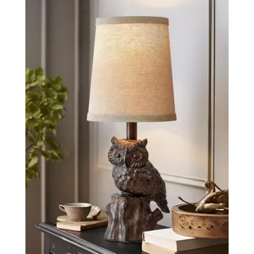 G-SAFAVA Owl Table Lamp for Cozy Home Decor and Gifts