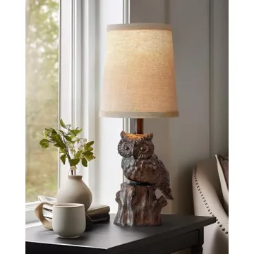 G-SAFAVA Owl Table Lamp for Cozy Home Decor and Gifts
