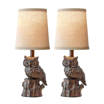 G-SAFAVA Owl Table Lamp for Cozy Home Decor and Gifts