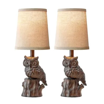 G-SAFAVA Owl Table Lamp for Cozy Home Decor and Gifts