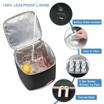 Premium BABEYER Breastmilk Cooler Bag with Ice Pack