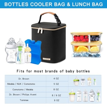 Premium BABEYER Breastmilk Cooler Bag with Ice Pack