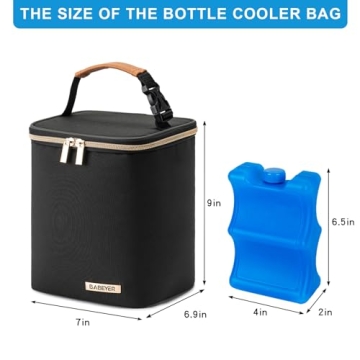 Premium BABEYER Breastmilk Cooler Bag with Ice Pack