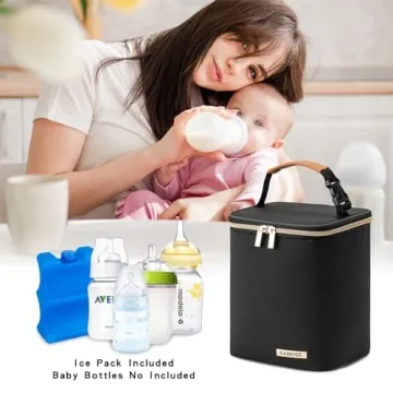 Premium BABEYER Breastmilk Cooler Bag with Ice Pack