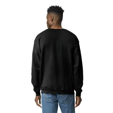 Gildan Adult Fleece Crewneck Sweatshirt, Style G18000, Multipack, Black (1-Pack), X-Large