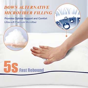 MZOIMZO Cooling Bed Pillows for All Sleepers - Set of 2