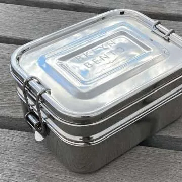Stainless Steel Bento Box Lunch Box, A Large Metal 3 Compartment Tiffin Food Container Lunchbox For Boys Girls & Adults, Eco Friendly Meal Prep Food Container Storage For School or Work