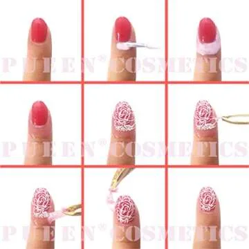 PUEEN Latex Tape Peel Off Cuticle Guard Skin Barrier Protector Nail Art Liquid Tape 15ml Pink - BH000584
