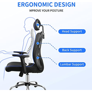 LYJFBD Ergonomic Office Chair for Comfort and Style