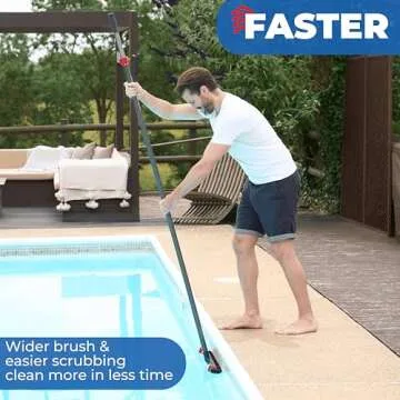 ProTuff Pool Brush - Fast Cleaning with Lifetime Warranty