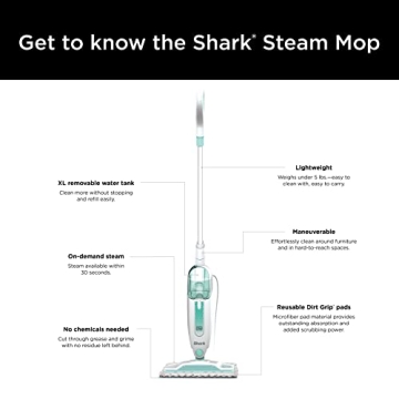 Shark S1000 Steam Mop - Lightweight & Efficient Cleaning