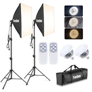 Torjim Softbox Photography Lighting Kit for Perfect Shots