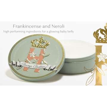 Royal Heir Bump Butter: 100% Natural Whipped Cocoa Butter Formula for Growing Baby Bumps - Soothing ...