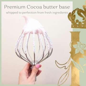 Royal Heir Bump Butter: 100% Natural Whipped Cocoa Butter Formula for Growing Baby Bumps - Soothing & Nourishing with Neroli & Frankincense - 3.4 Fl Oz/100 ML