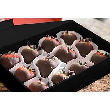 Elegant Black Gift Boxes with Magnetic Closure - 5 Pack