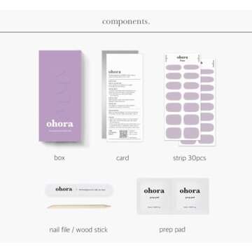 ohora Semi Cured Gel Nail Strips for Salon-Quality Nails