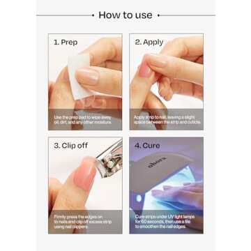 ohora Semi Cured Gel Nail Strips for Salon-Quality Nails