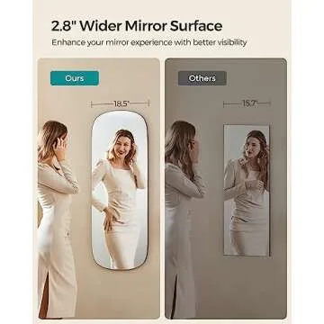 SONGMICS LED Arched Wall Mirror - Stylish & Versatile