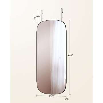 SONGMICS LED Arched Wall Mirror - Stylish & Versatile