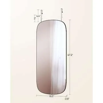 SONGMICS LED Arched Wall Mirror - Stylish & Versatile