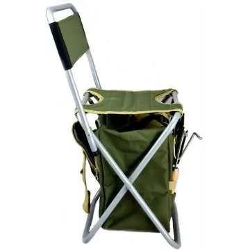 Gardening Tool Set with Tote & Folding Stool Seat