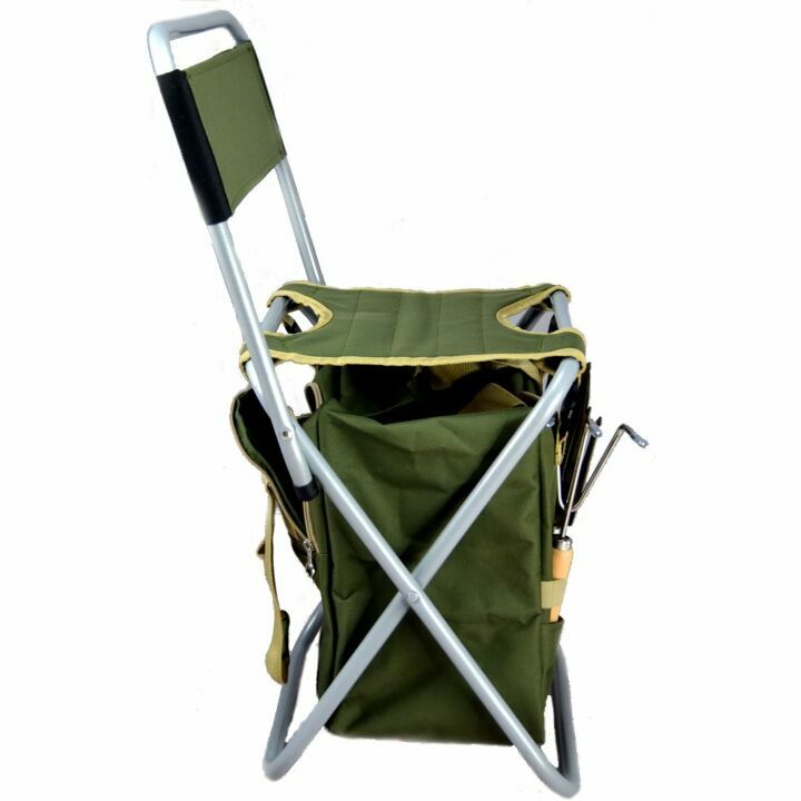 Gardening Tool Set with Tote & Folding Stool Seat