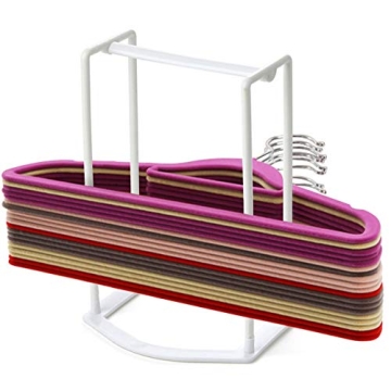 HAKDAY Hanger Stacker Organizer Stand - Portable Hanger Holder for Laundry Room Organization