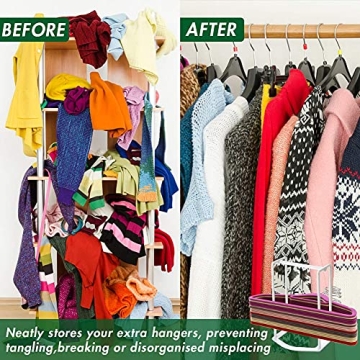 HAKDAY Hanger Stacker Organizer for Laundry Room Storage