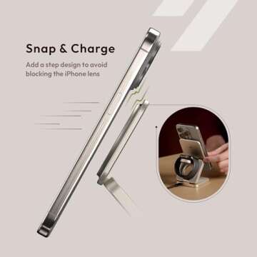 ADAM elements Qi2 Magnetic Wireless Charger/Fast Charger – Mag 3 Pro Qi2 3-in-1 Foldable Travel Fast Charging Station 15W for iPhone 12/13/14/15/16 Series, Apple Watch & AirPods Series (Gray)