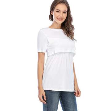 Avalica Soft Nursing Tops for Breastfeeding Moms 2XL Size