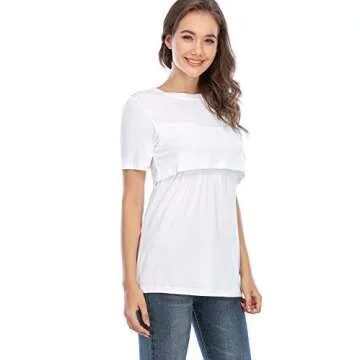 Avalica Soft Nursing Tops for Breastfeeding Moms 2XL Size