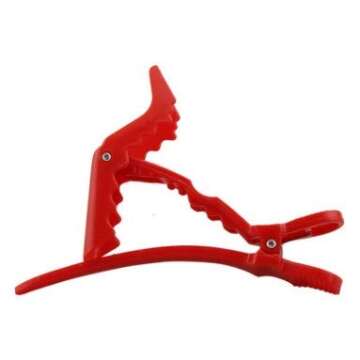 12Pcs Hair Clips for Styling Sectioning - Wide Teeth Double Hinged Design Professional Salon Quality Alligator Hair Clips (black)