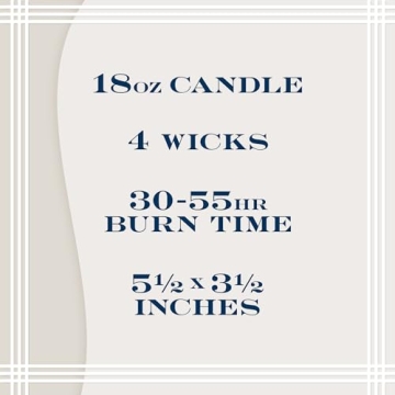 Premium HomeWorx 18oz Candle - Cozy Weekend Scent - 4 Wicks