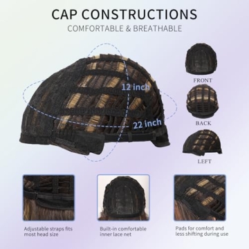 Kalyss Long Brown Highlights Wig for Women - Super Realistic