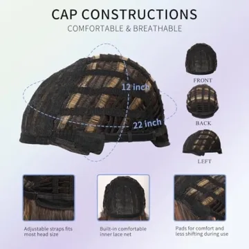 Kalyss Long Brown Highlights Wig for Women - Super Realistic