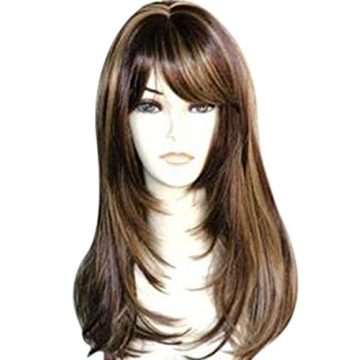 Kalyss Long Brown Highlights Wig for Women - Super Realistic