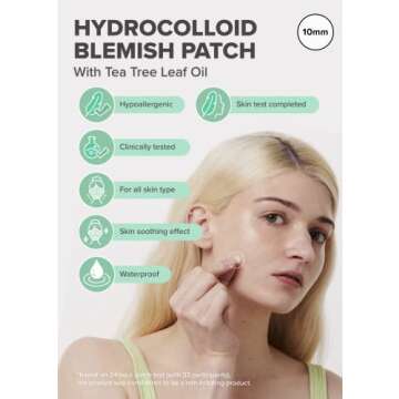 I DEW CARE Hydrocolloid Acne Pimple Patch - Timeout Blemish Original | Korean Zit Dark Spot Patches for Face and Skin, Pus absorbing with Tea Tree Oil, Facial Stickers, 36 Count